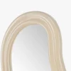 Miroir organique, Verre & bois beige, H92 Romy