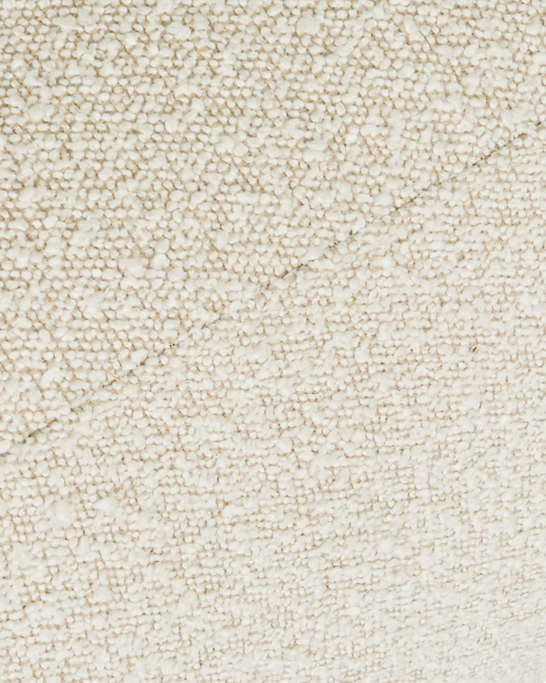 Pouf, Blanc avoine bouclé, H40 Volta