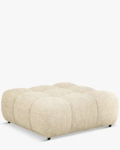 Pouf modulable, Tweed beige Waffle