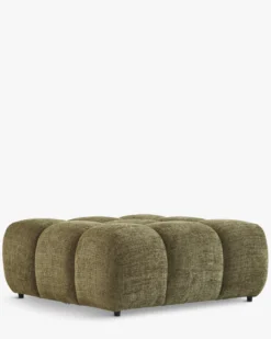 Pouf modulable, Tweed vert lichen Waffle