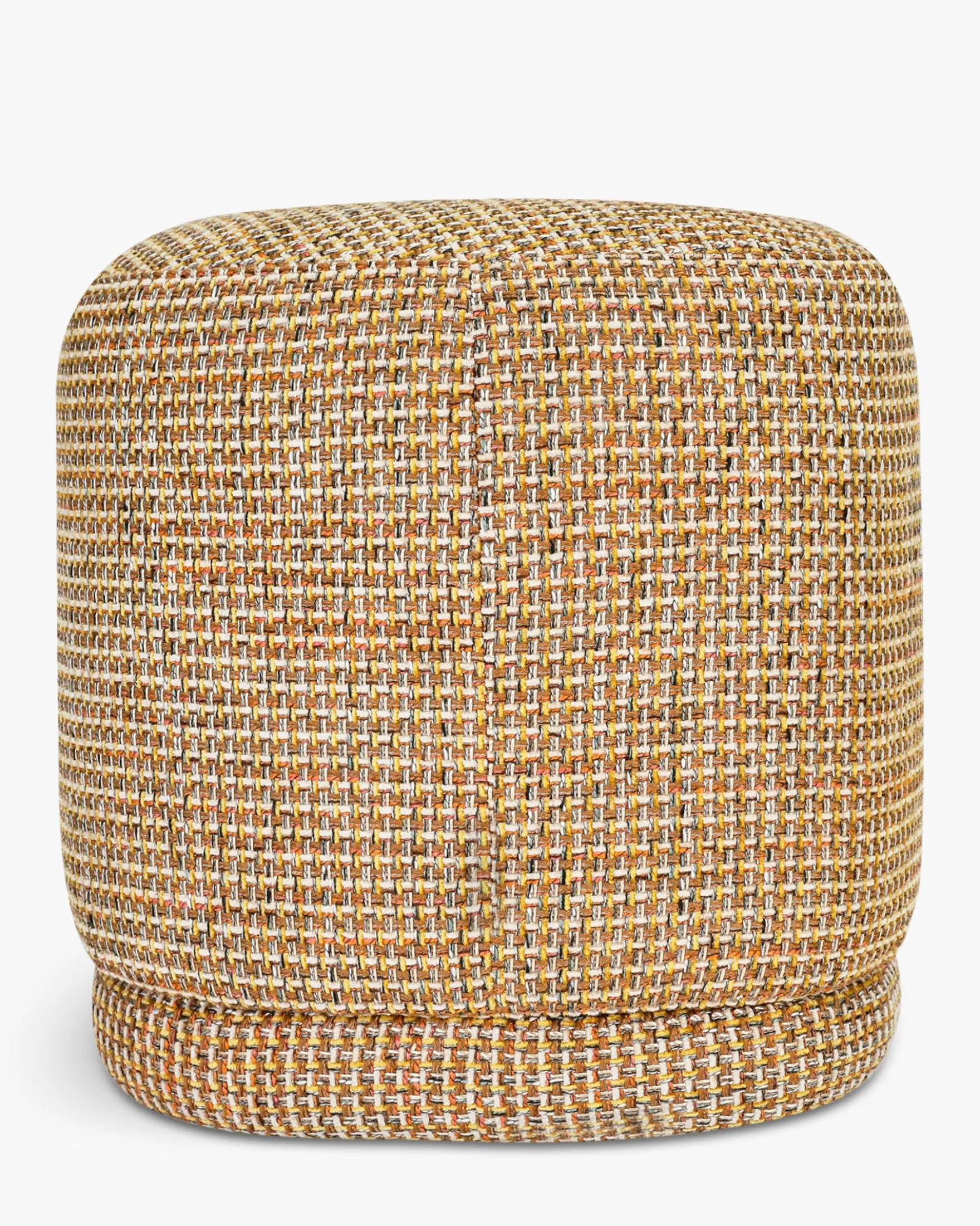 Pouf, Tweed jaune miami, H41 Enzo