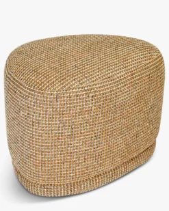 Pouf, Tweed jaune miami, H41 Enzo