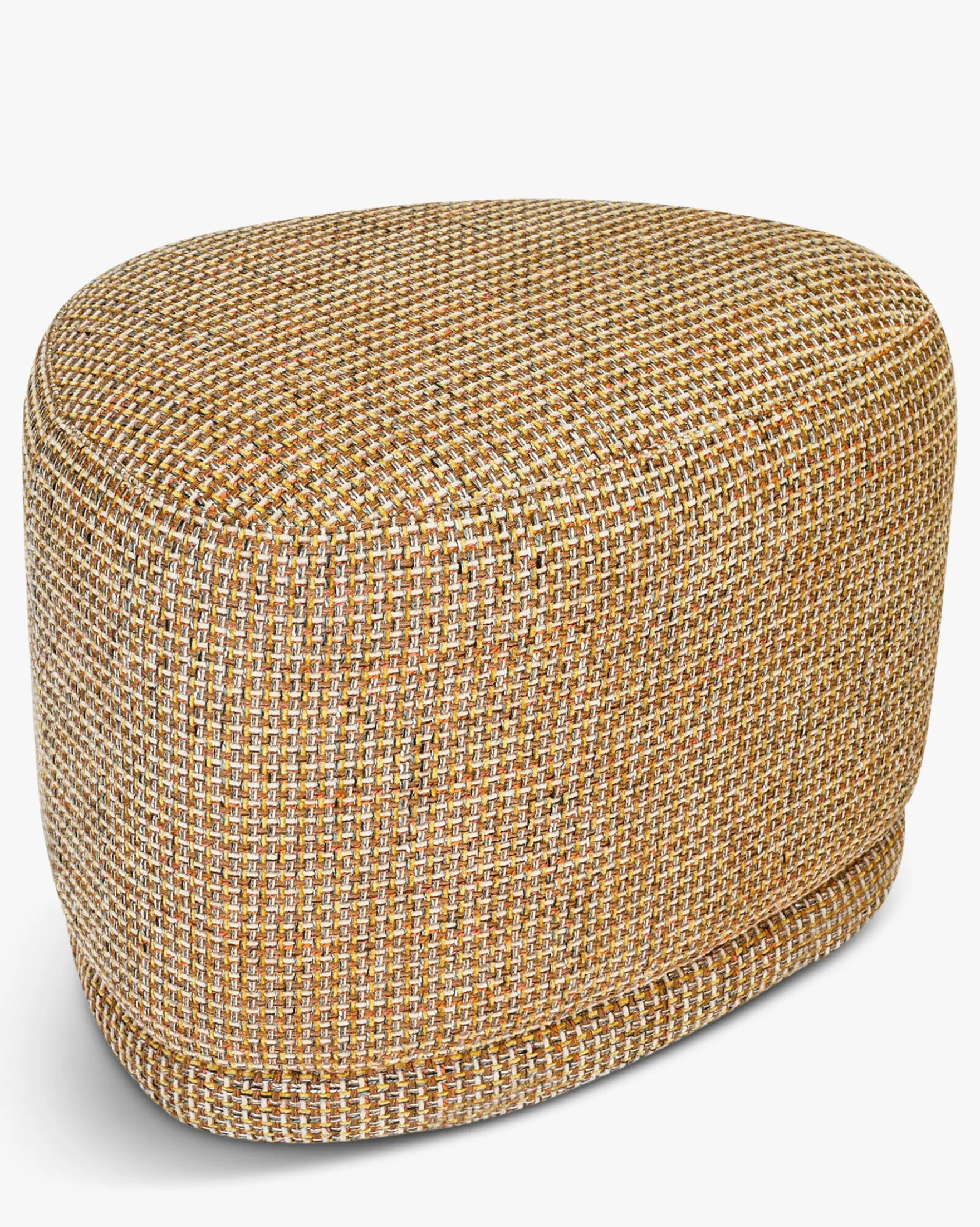 Pouf, Tweed jaune miami, H41 Enzo