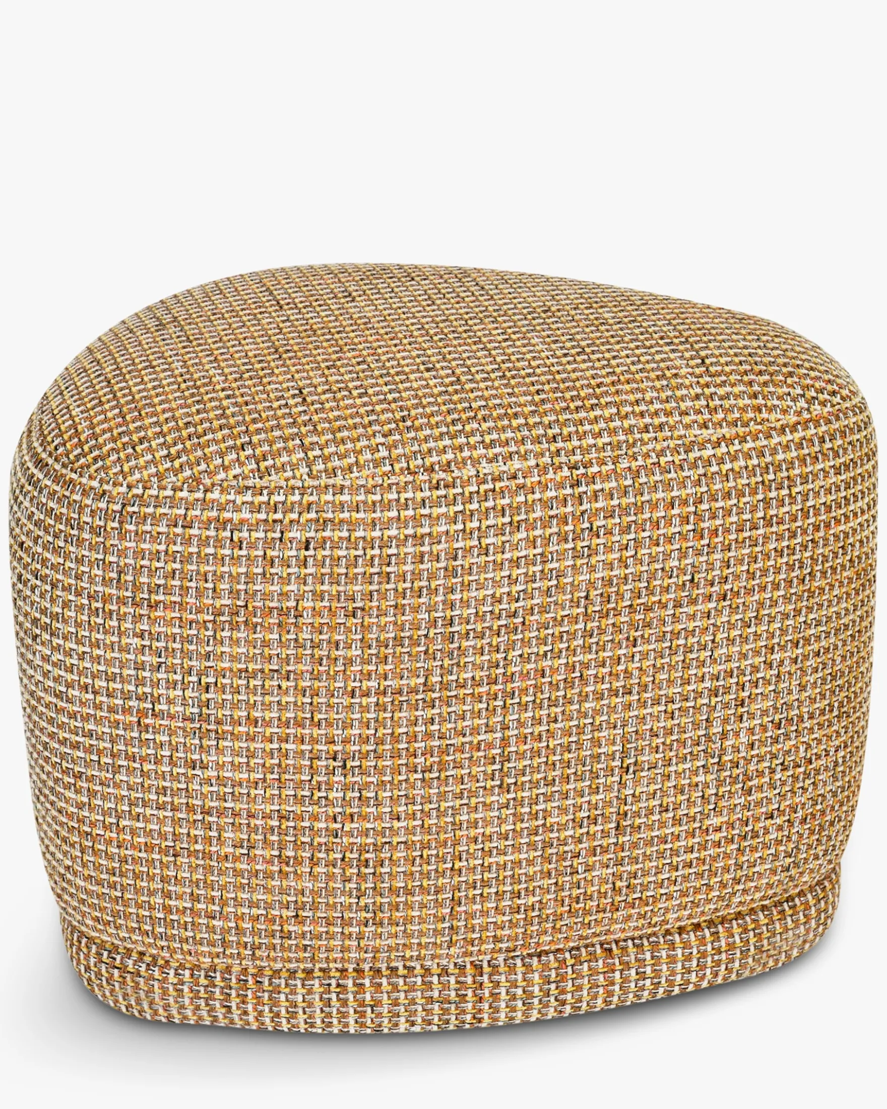 Pouf, Tweed jaune miami, H41 Enzo