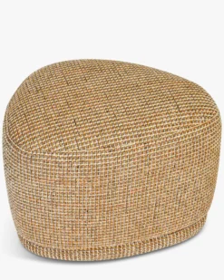 Pouf, Tweed jaune miami, H41 Enzo