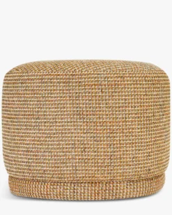 Pouf, Tweed jaune miami, H41 Enzo