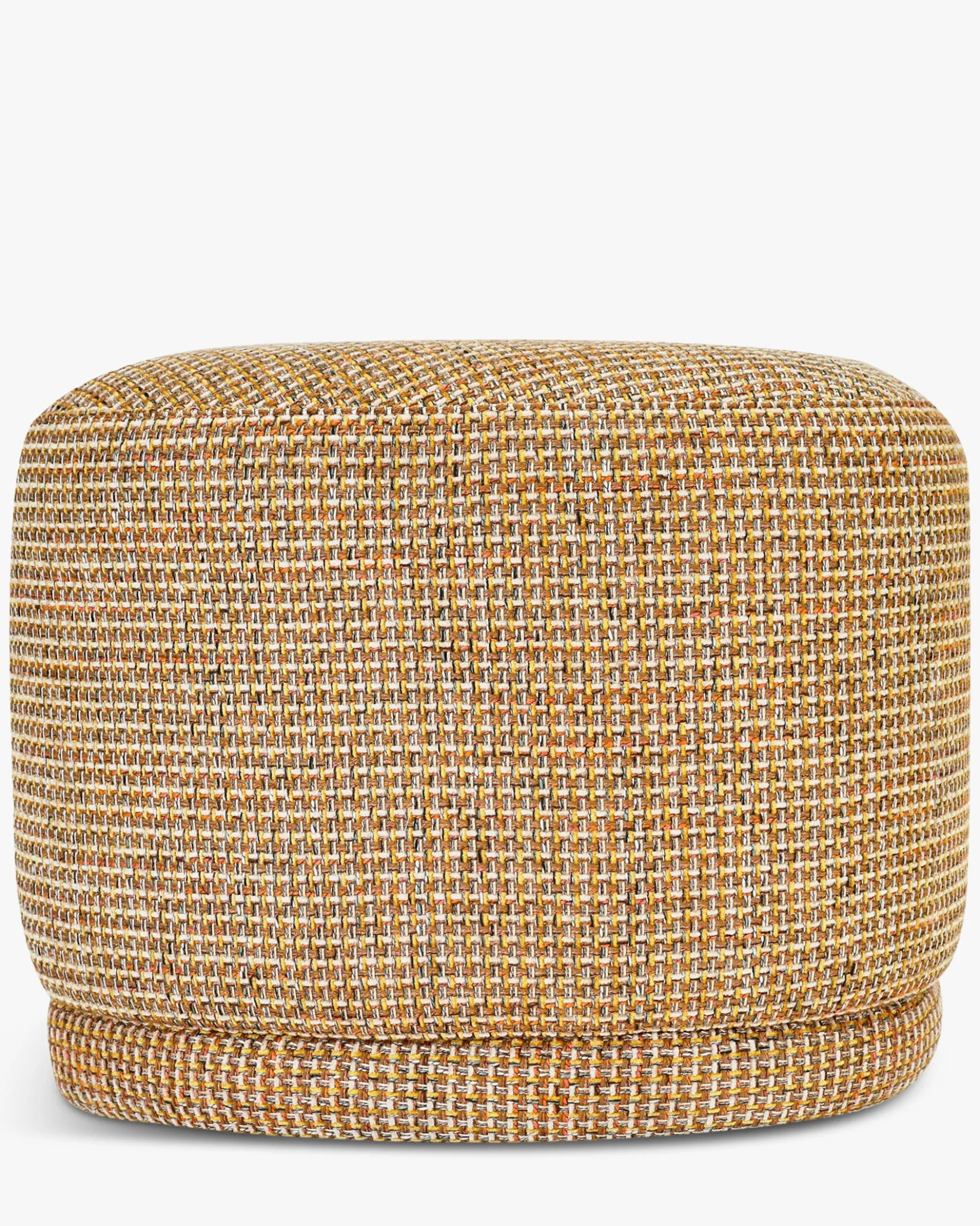 Pouf, Tweed jaune miami, H41 Enzo