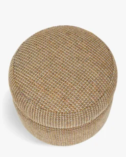 Pouf, Tweed jaune miami, H42 Mosso