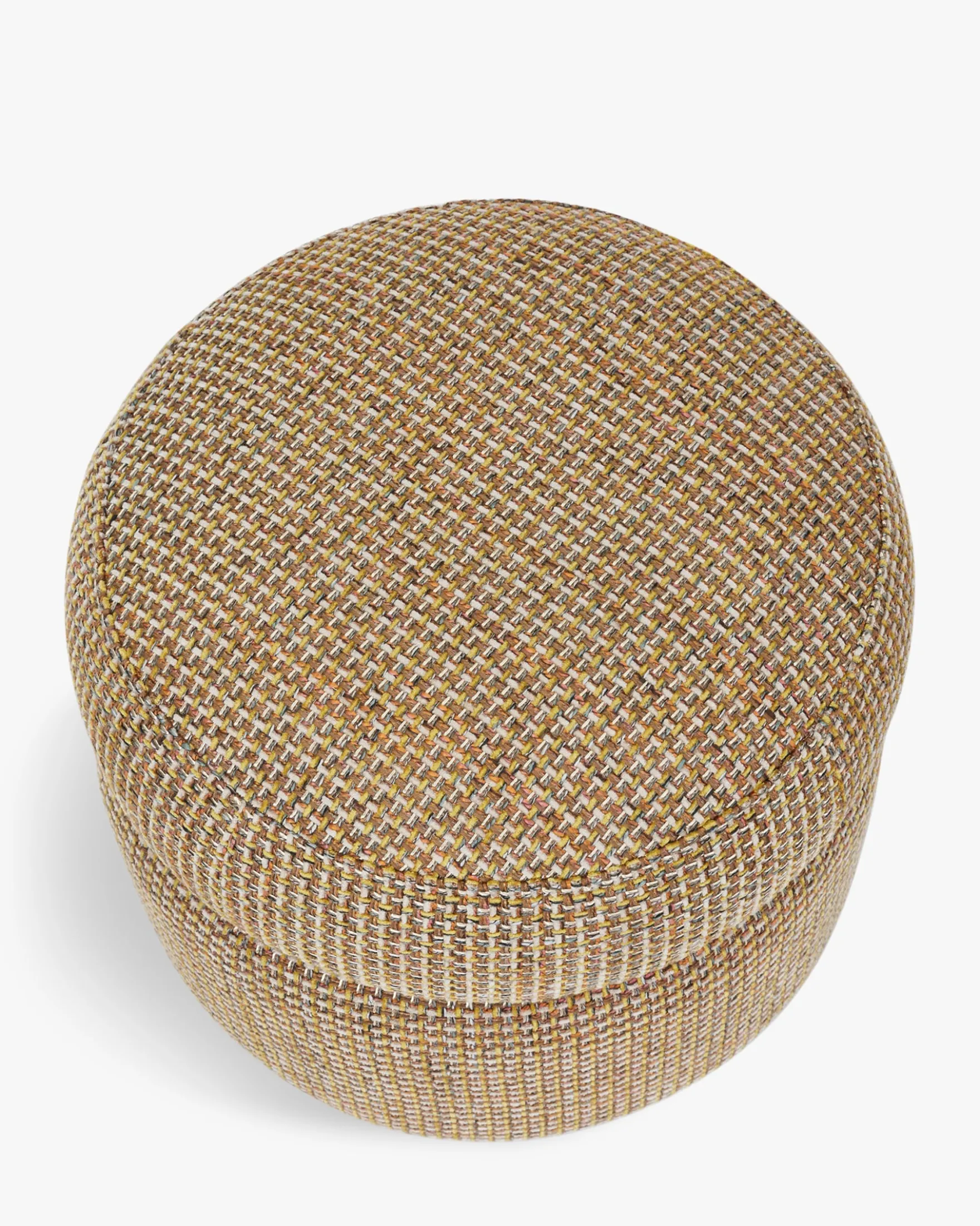 Pouf, Tweed jaune miami, H42 Mosso