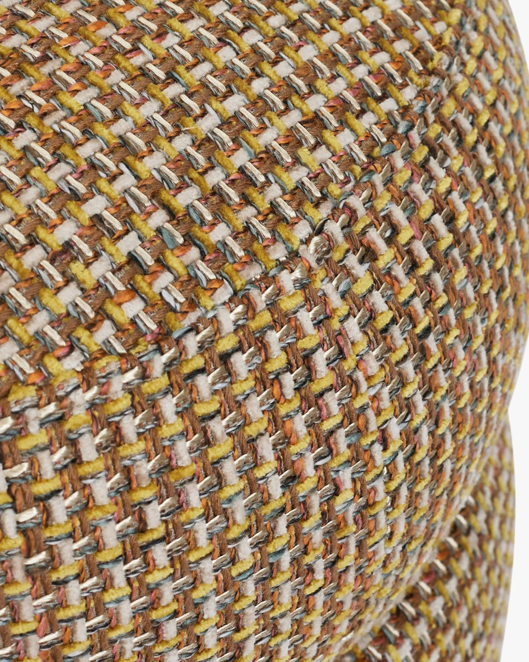 Pouf, Tweed jaune miami, H42 Mosso