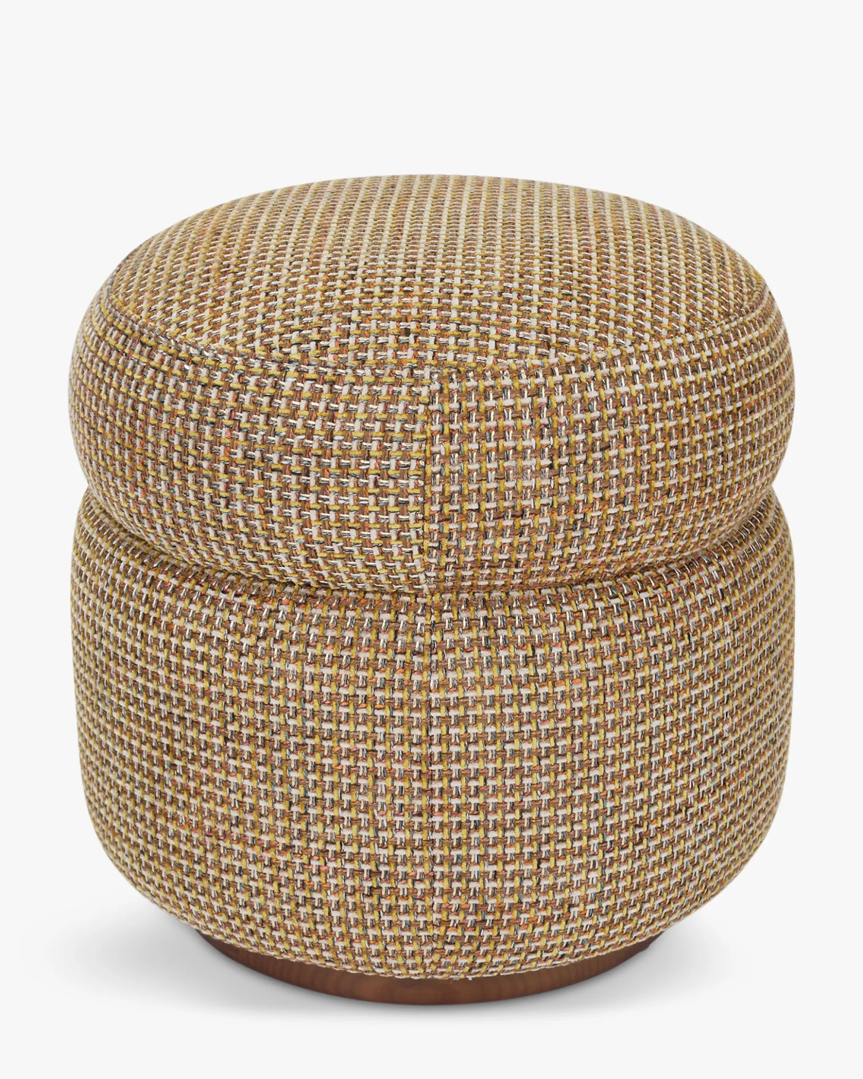 Pouf, Tweed jaune miami, H42 Mosso