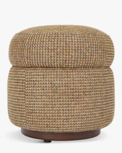 Pouf, Tweed jaune miami, H42 Mosso