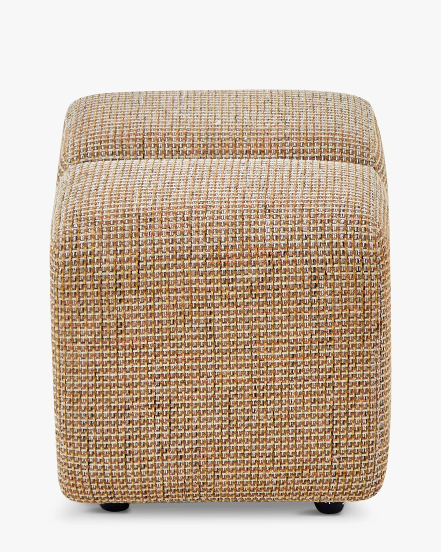 Pouf, Tweed jaune miami, H40 Nami