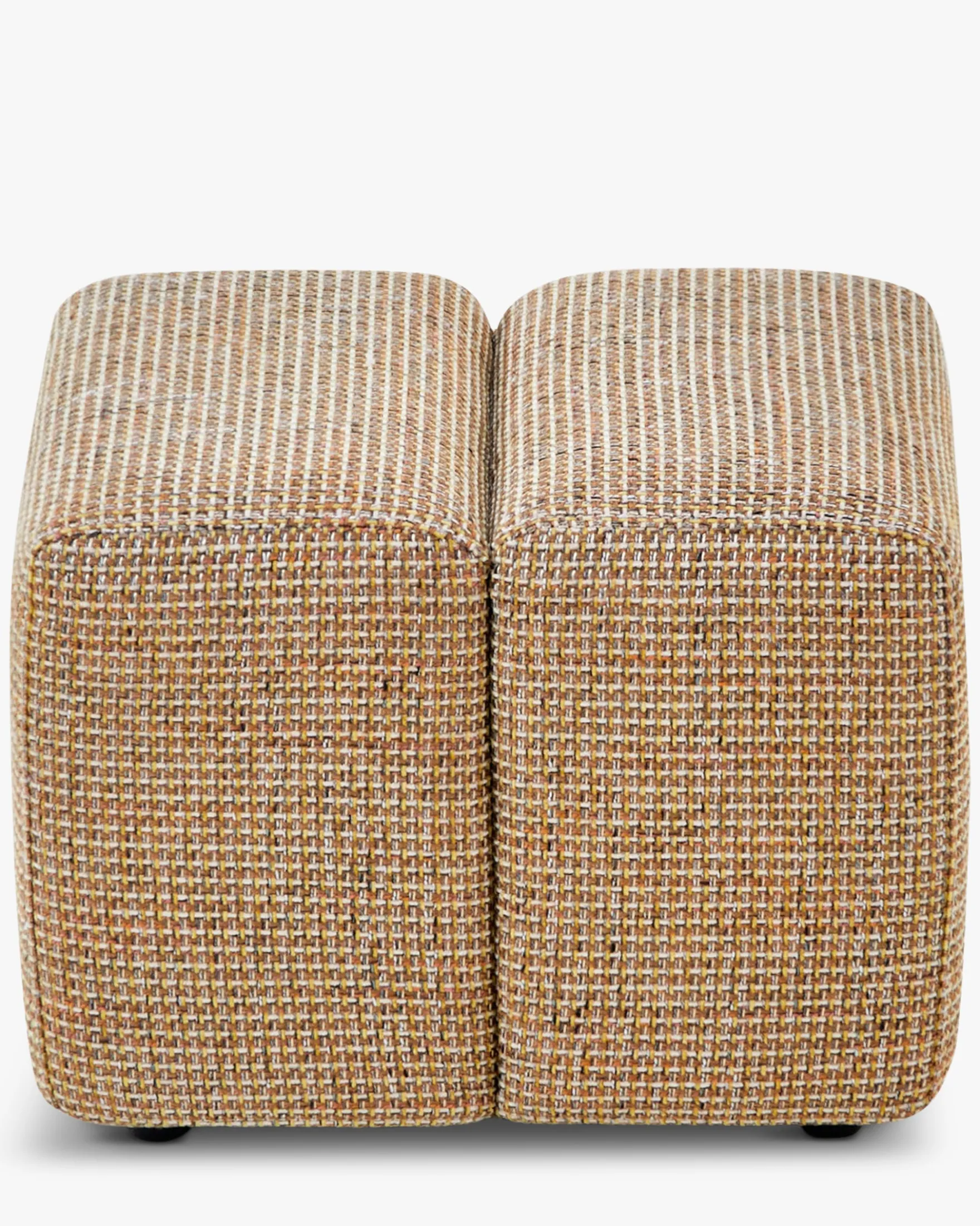 Pouf, Tweed jaune miami, H40 Nami
