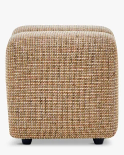 Pouf, Tweed jaune miami, H40 Nami
