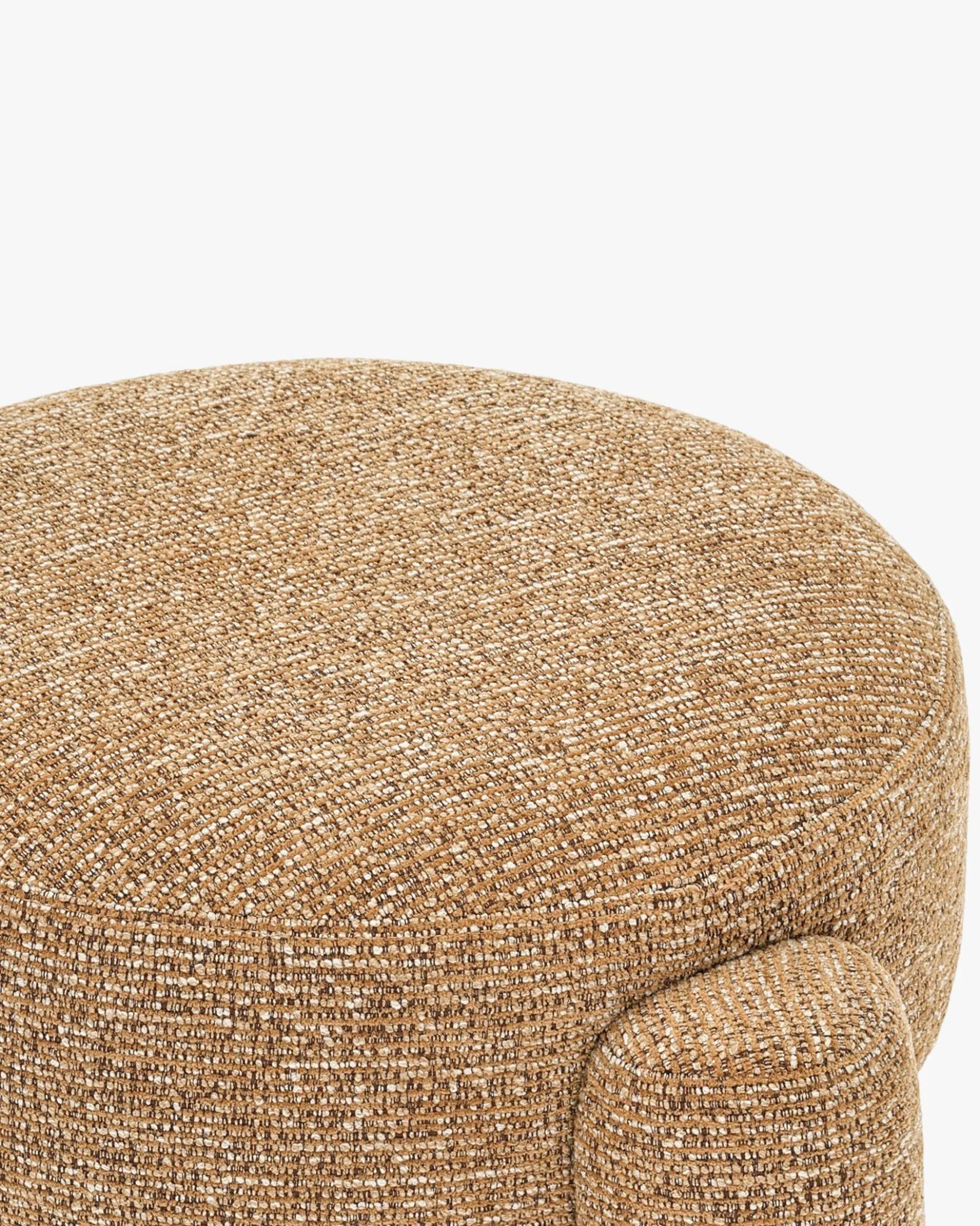 Pouf, Tweed marron chêne, H43 Luqa