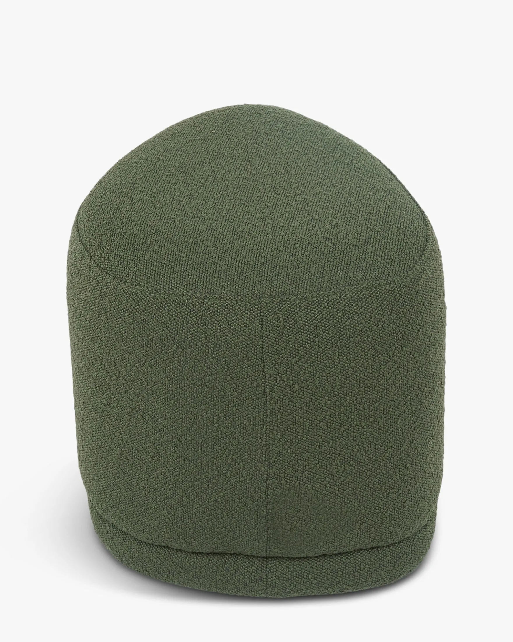 Pouf, Vert kaki bouclé, H41 Enzo
