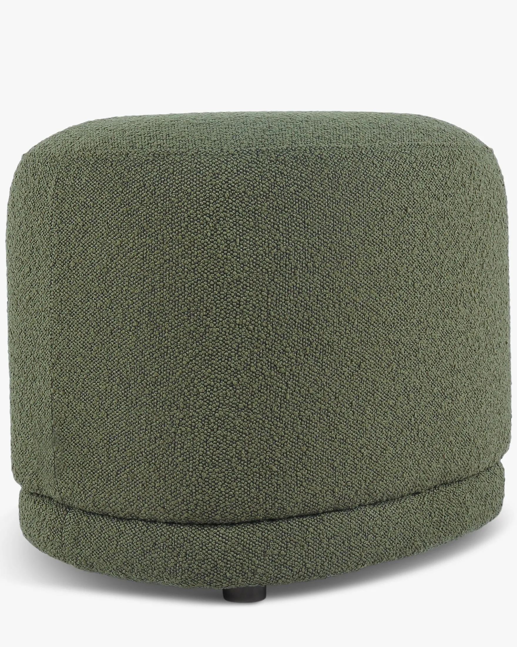 Pouf, Vert kaki bouclé, H41 Enzo
