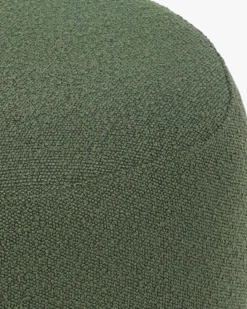 Pouf, Vert kaki bouclé, H41 Enzo