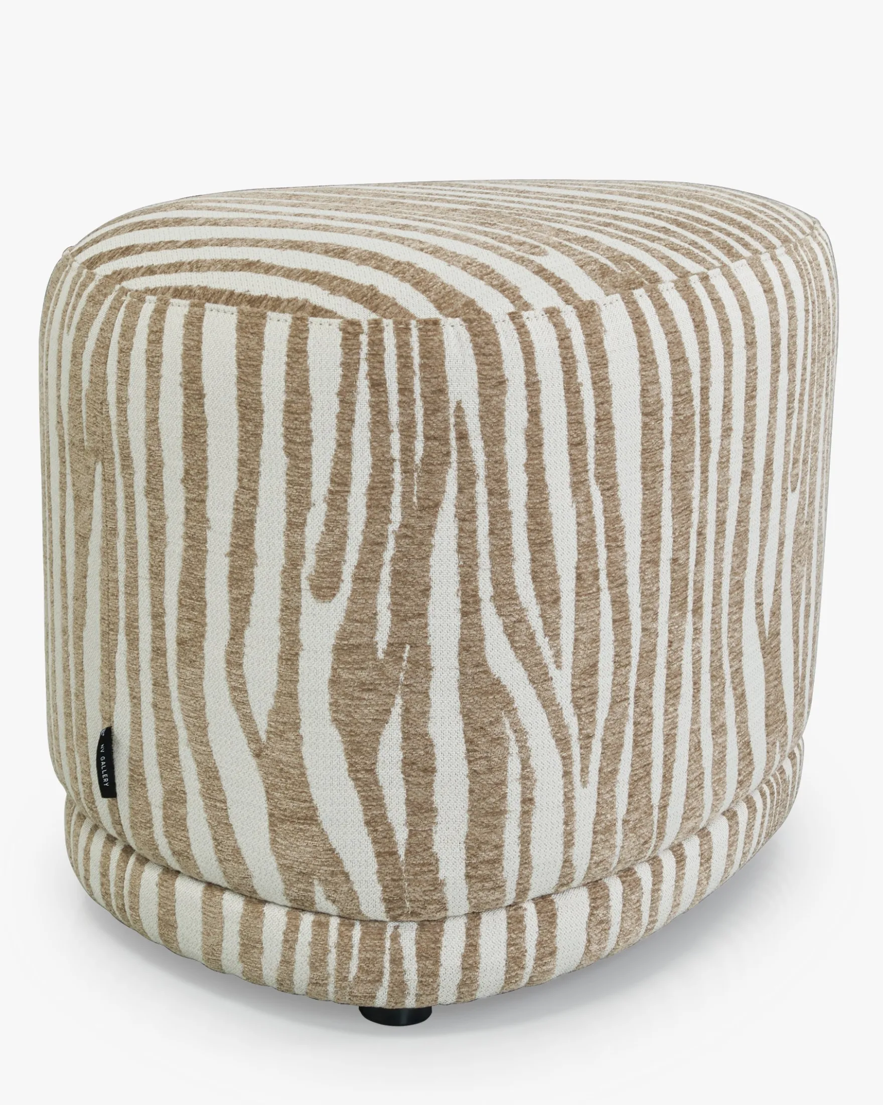 Pouf, Zèbre beige, H41 Enzo