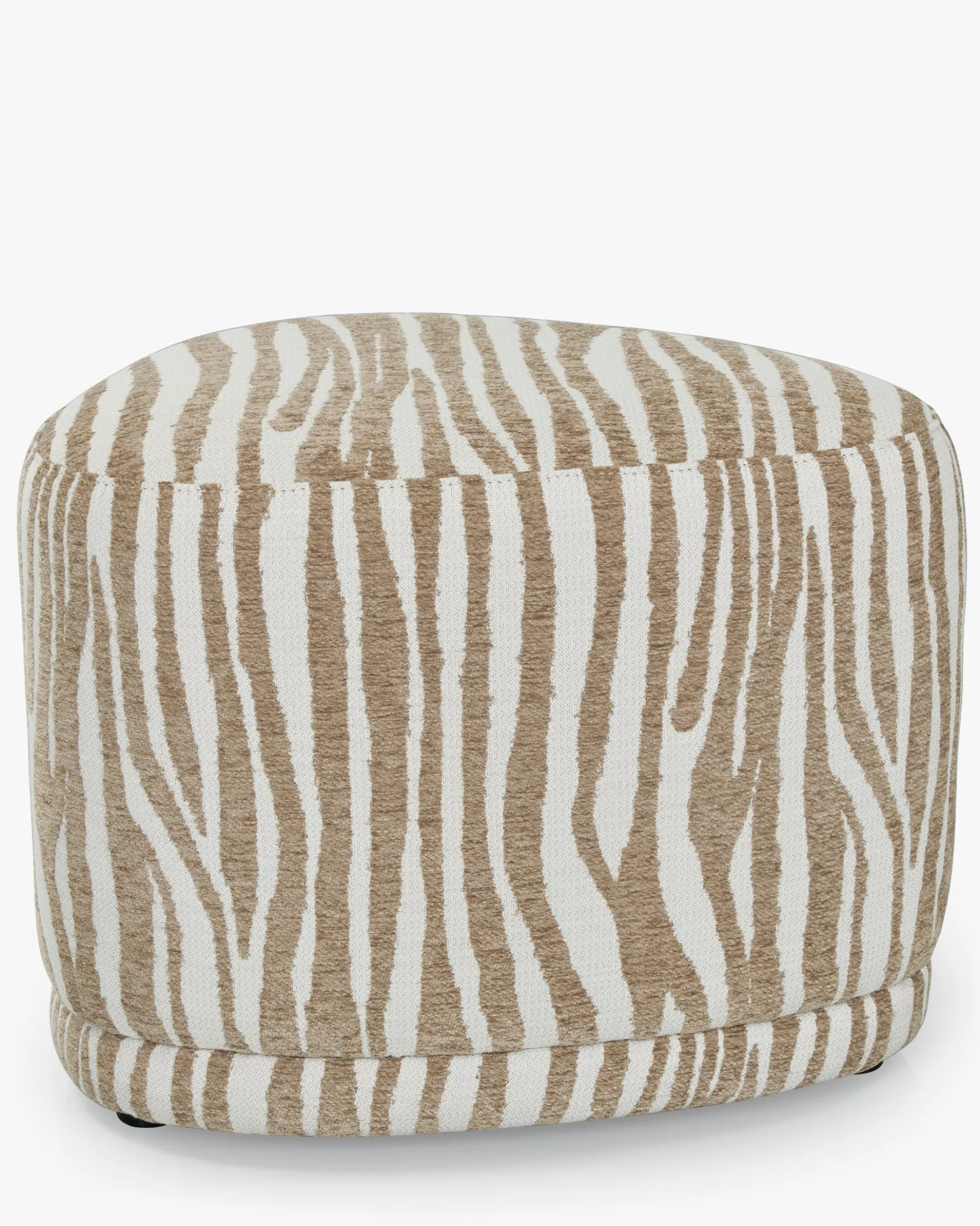 Pouf, Zèbre beige, H41 Enzo