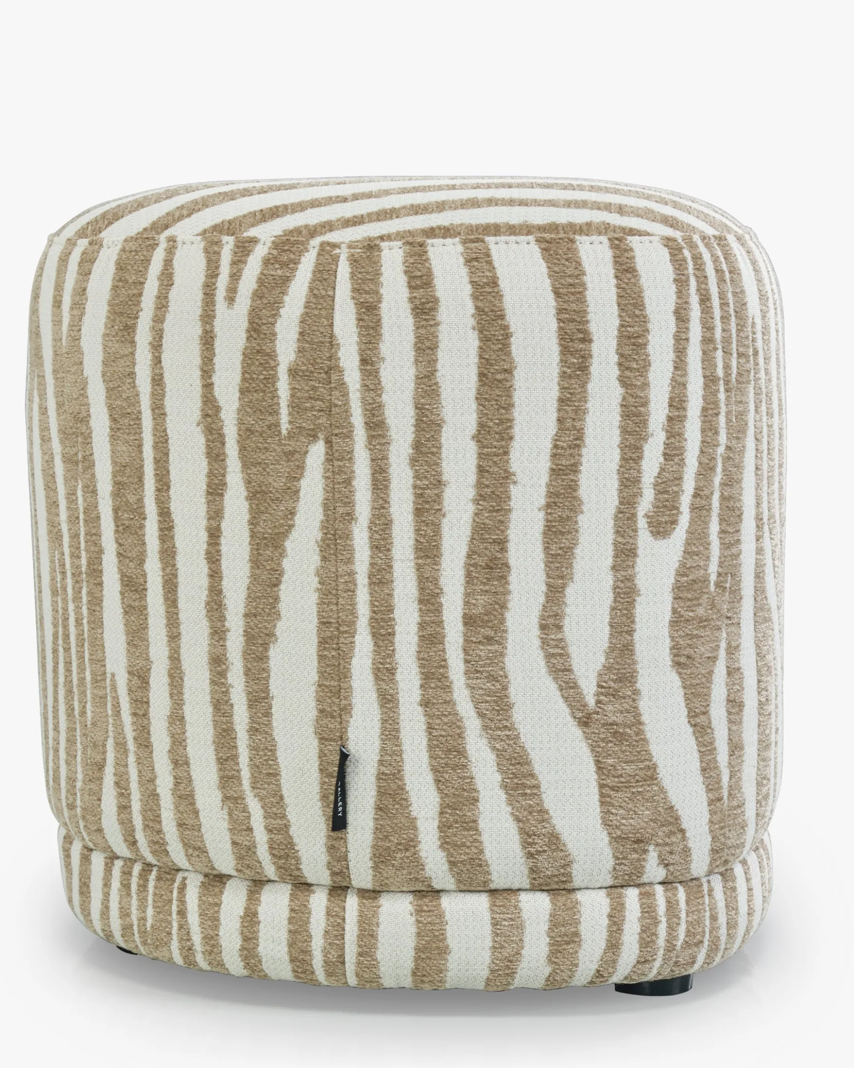 Pouf, Zèbre beige, H41 Enzo