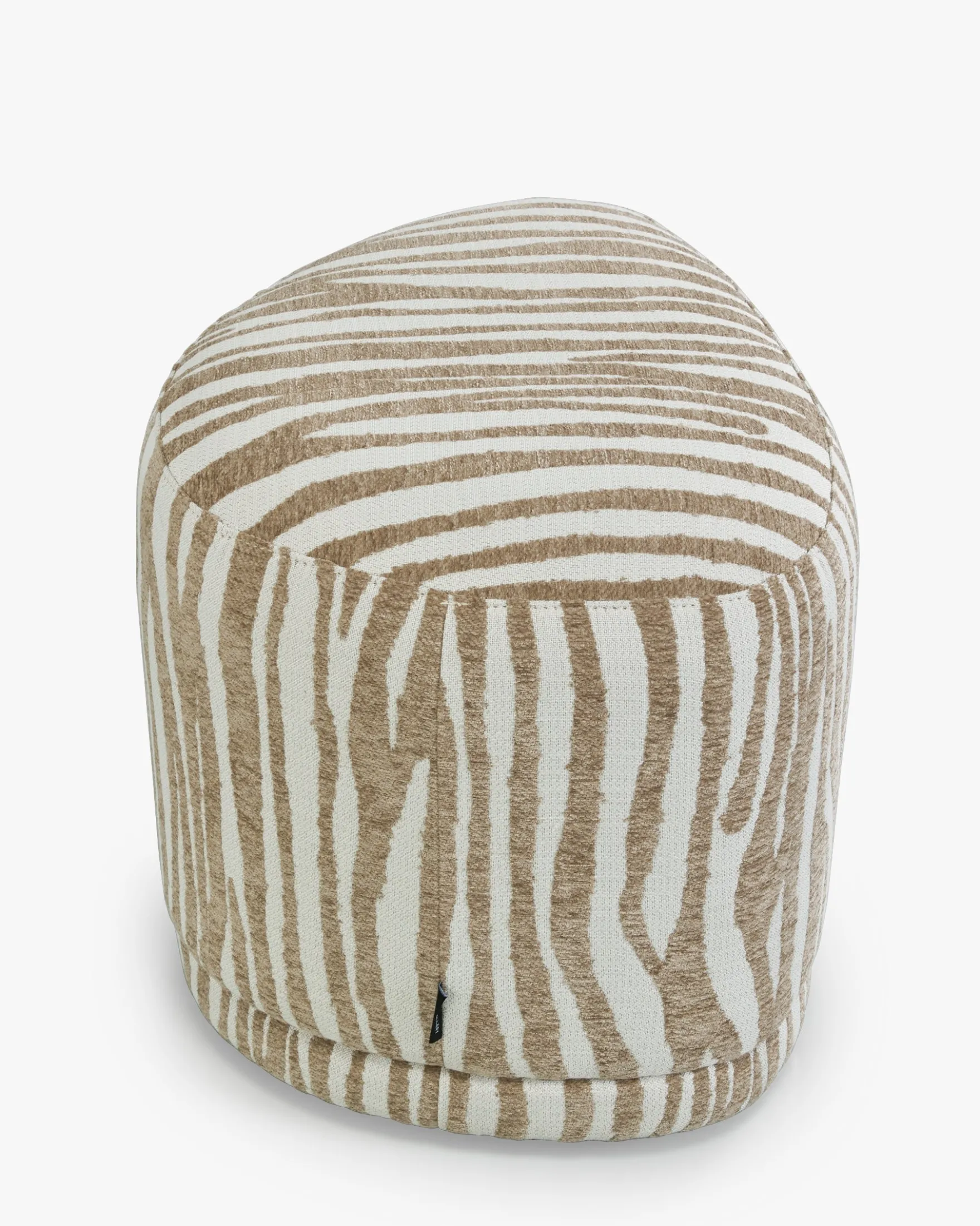 Pouf, Zèbre beige, H41 Enzo