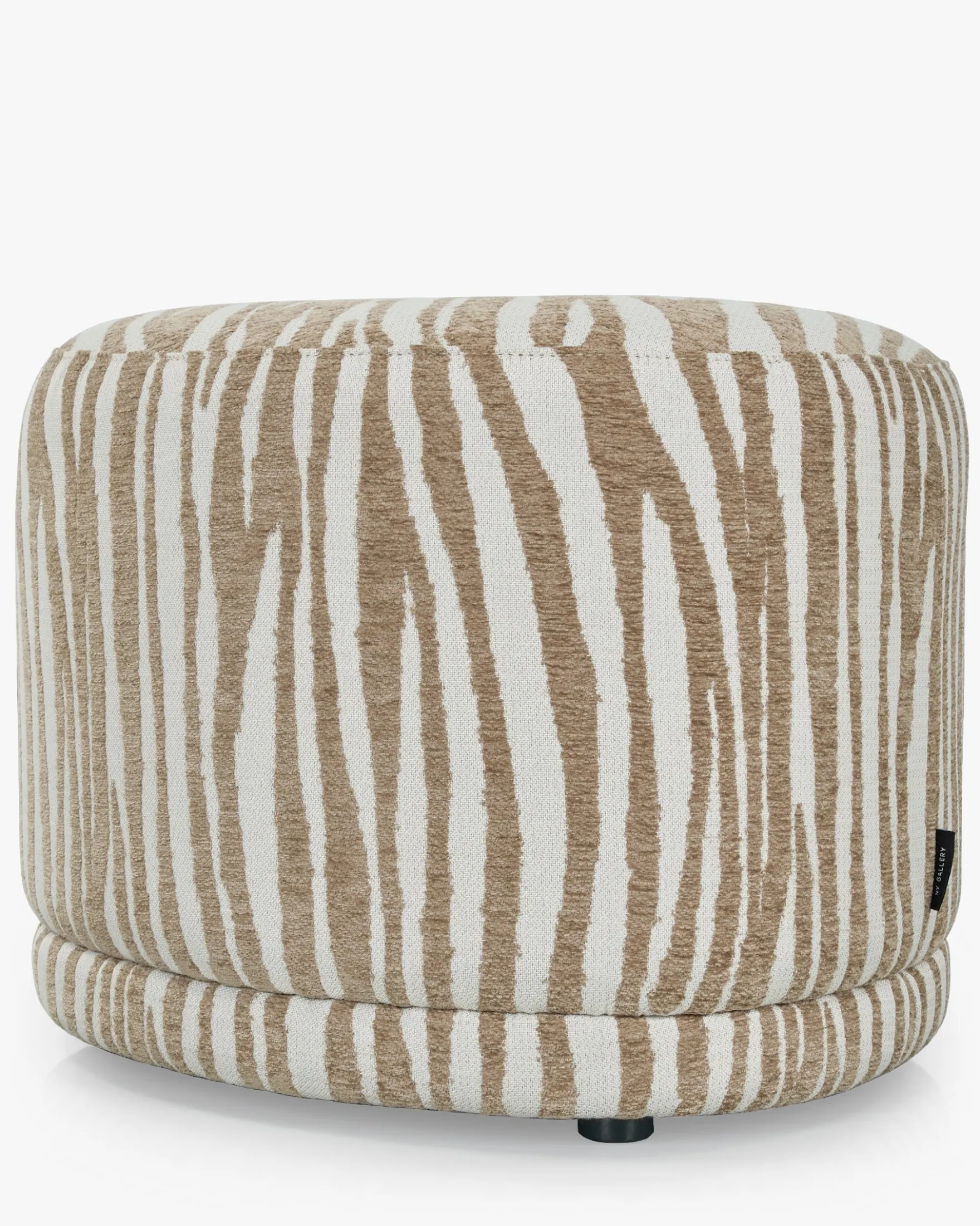 Pouf, Zèbre beige, H41 Enzo