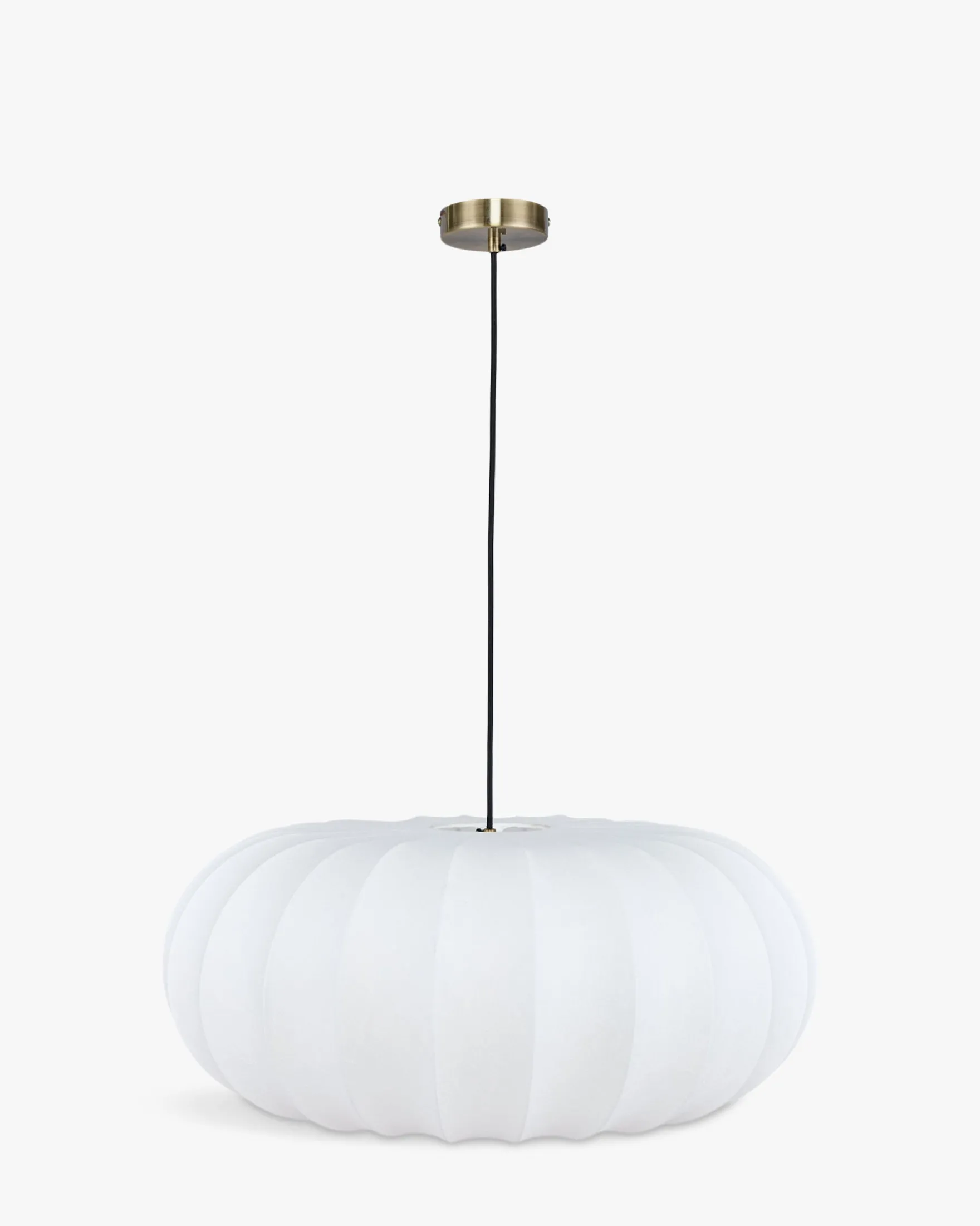 Suspension, Blanc satiné & laiton brossé, ajustable Akita