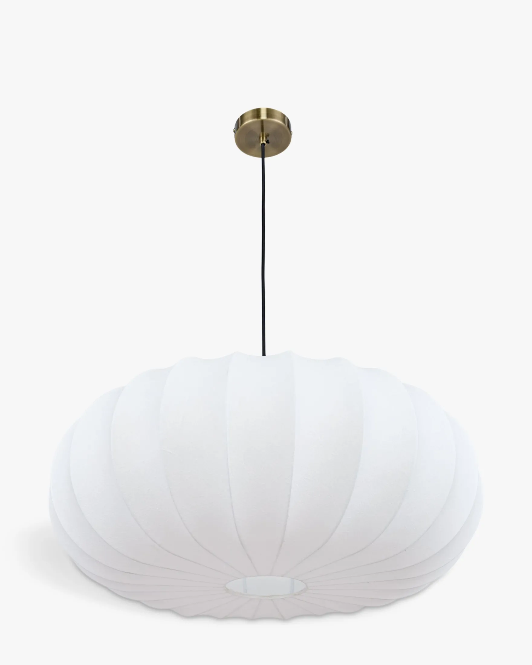 Suspension, Blanc satiné & laiton brossé, ajustable Akita