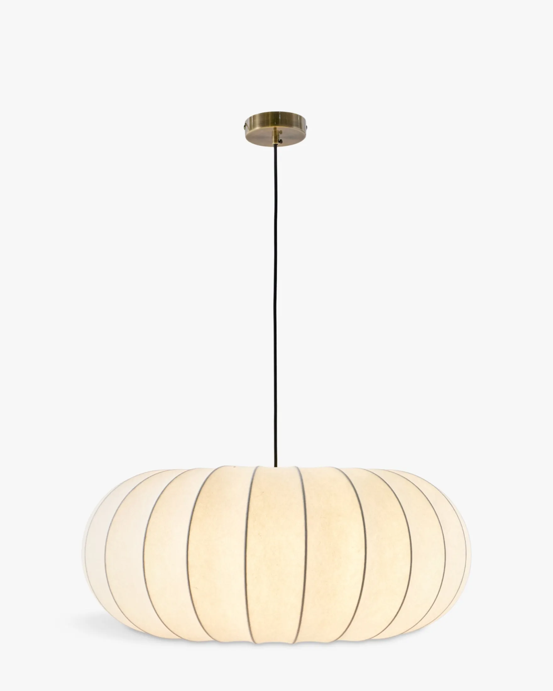 Suspension, Blanc satiné & laiton brossé, ajustable Akita