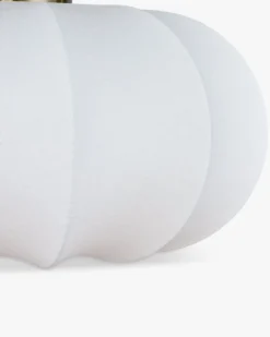 Suspension, Blanc satiné & laiton brossé, H21 Nihama
