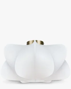 Suspension, Blanc satiné & laiton brossé, Ø40 Aichi