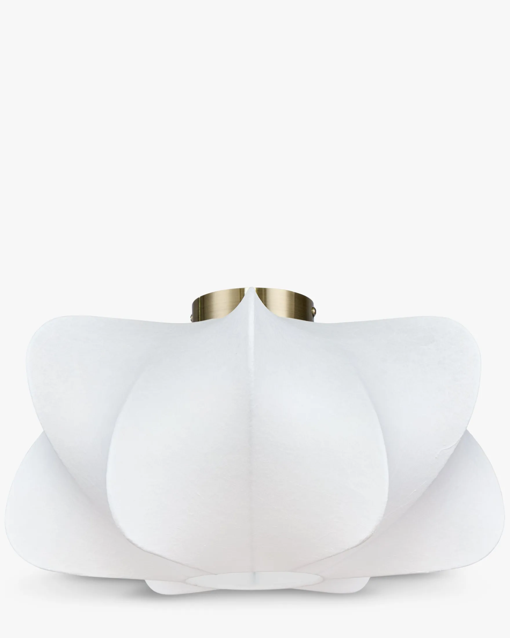 Suspension, Blanc satiné & laiton brossé, Ø40 Aichi