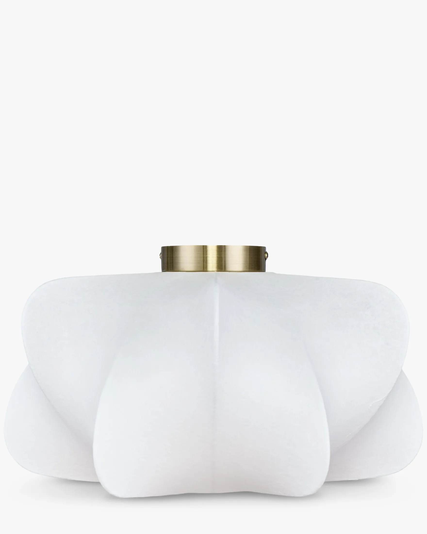 Suspension, Blanc satiné & laiton brossé, Ø40 Aichi