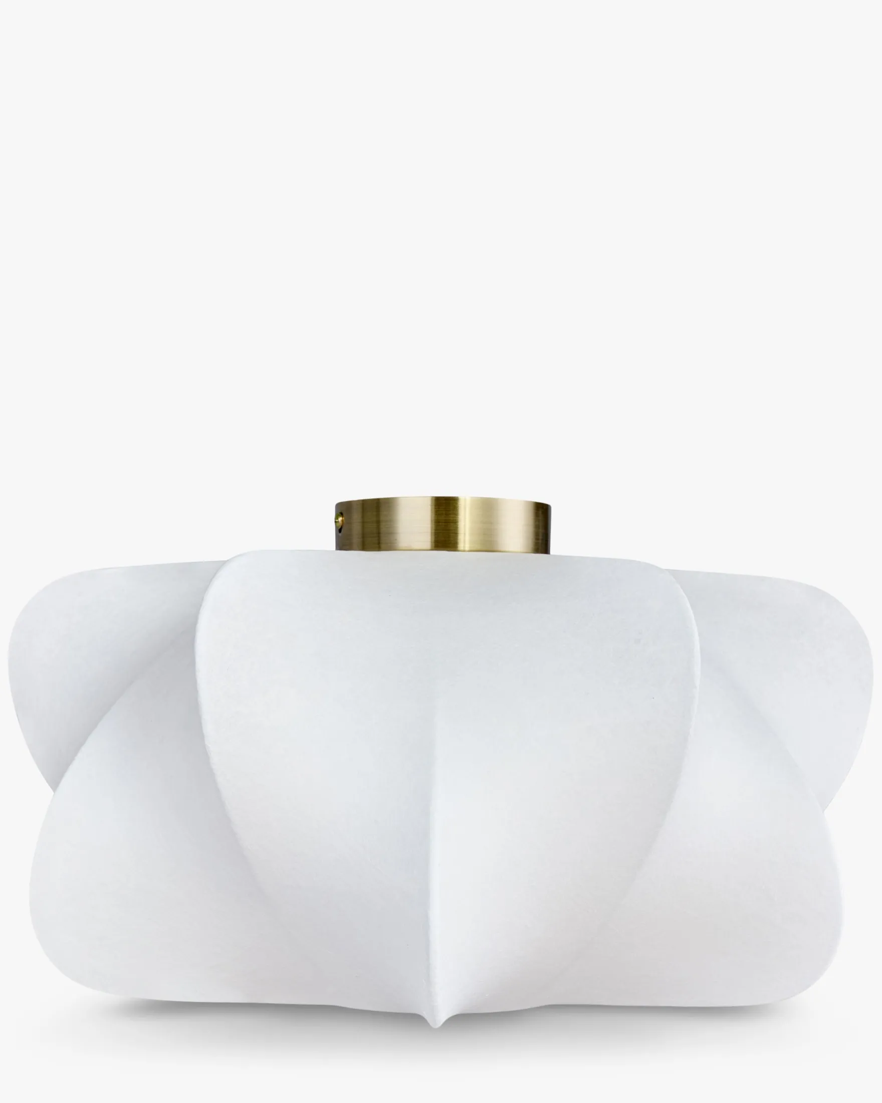 Suspension, Blanc satiné & laiton brossé, Ø40 Aichi
