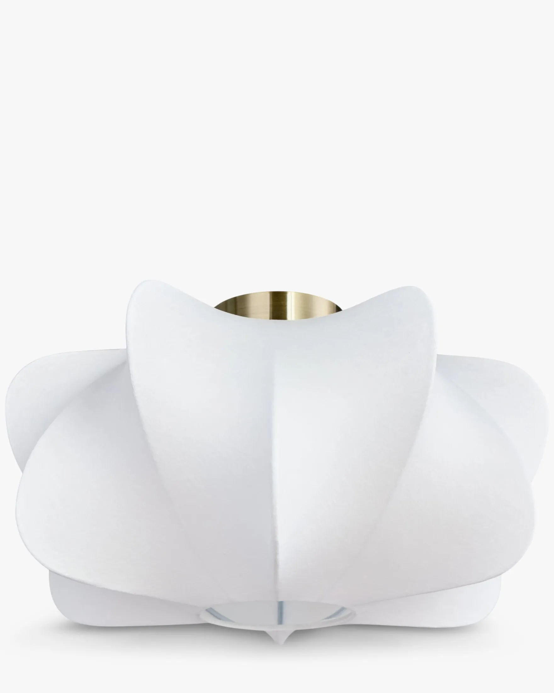 Suspension, Blanc satiné & laiton brossé, Ø40 Aichi