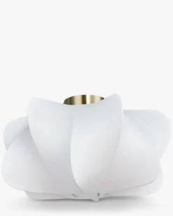 Suspension, Blanc satiné & laiton brossé, Ø40 Aichi