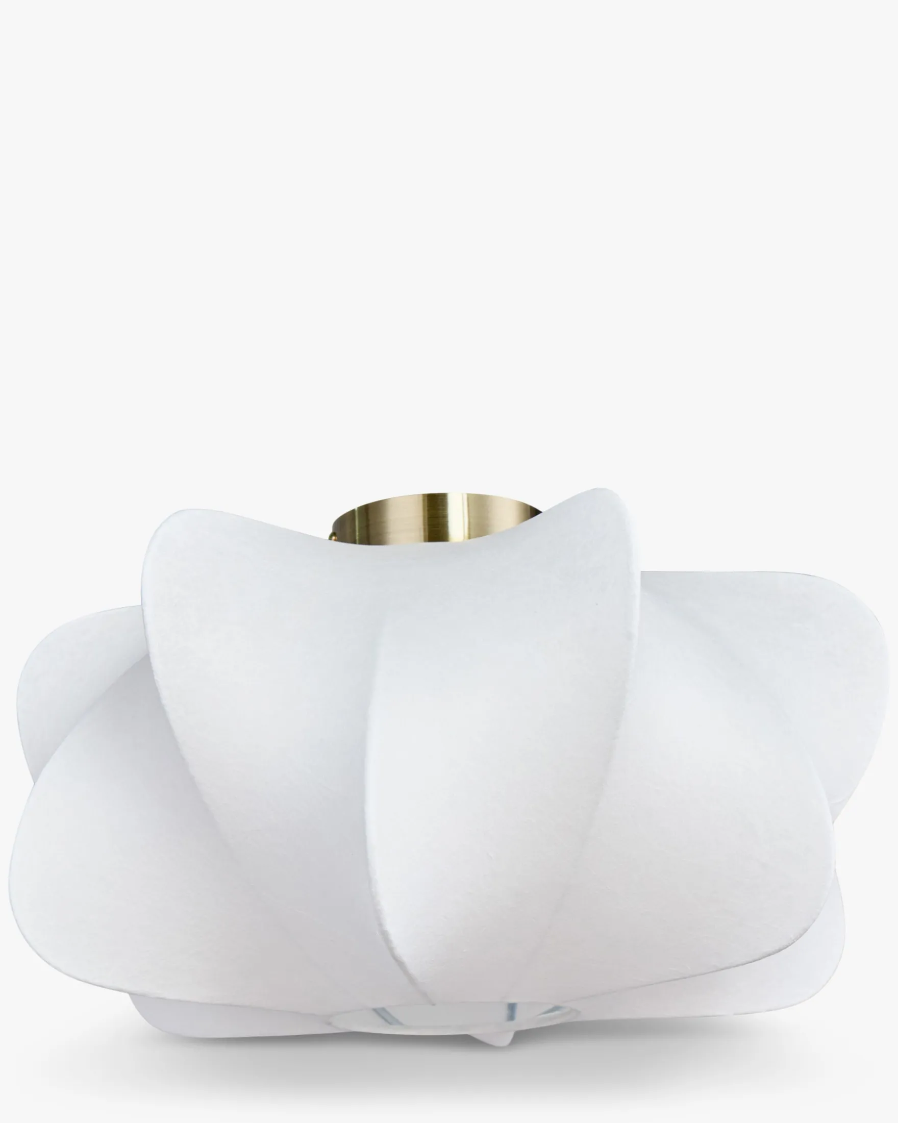 Suspension, Blanc satiné & laiton brossé, Ø40 Aichi