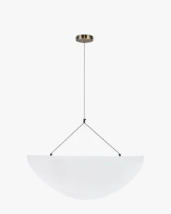 Suspension, Blanc satiné & laiton brossé, ajustable Fukui