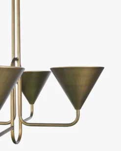 Suspension, Métal Finition Bronze, Ø68 Albatre