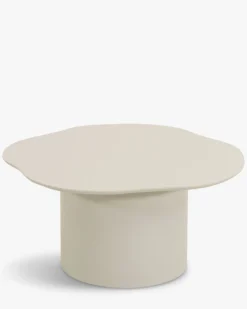 Table basse, Beige argile, Ø87 Estelle
