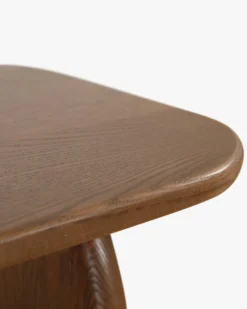 Table basse, Bois de chêne massif teinte noyer, L110 Ellios