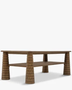 Table basse, Bois de Frêne Teinte Noyer, L120 Temba
