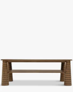 Table basse, Bois de Frêne Teinte Noyer, L120 Temba