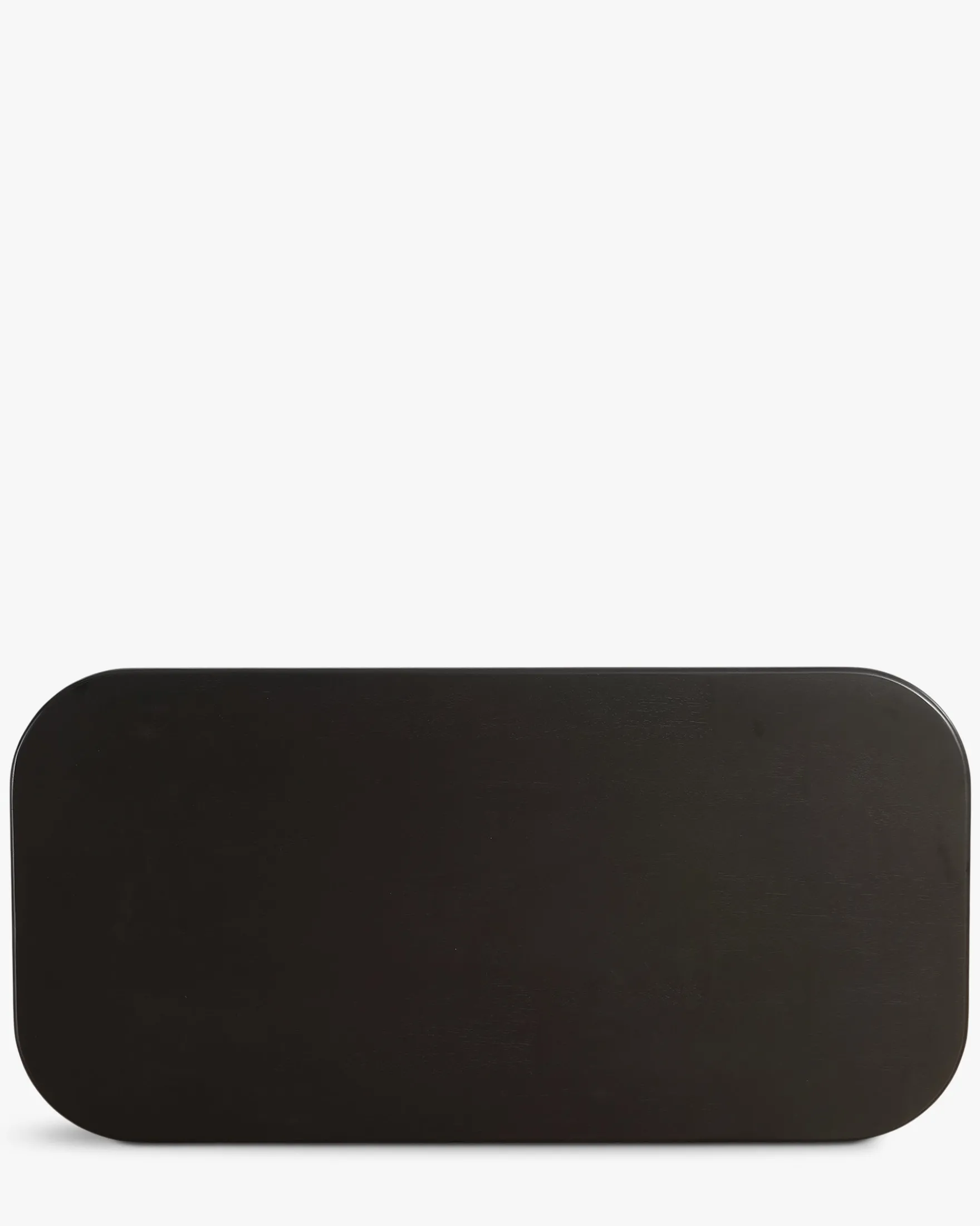 Table basse, Bois d'hévéa massif teinte noire, L110 Ellios