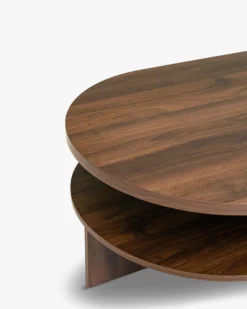 Table basse, Bois noyer, Ø80 Kyoto