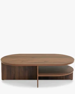 Table basse, Bois noyer, Ø120 Kyoto