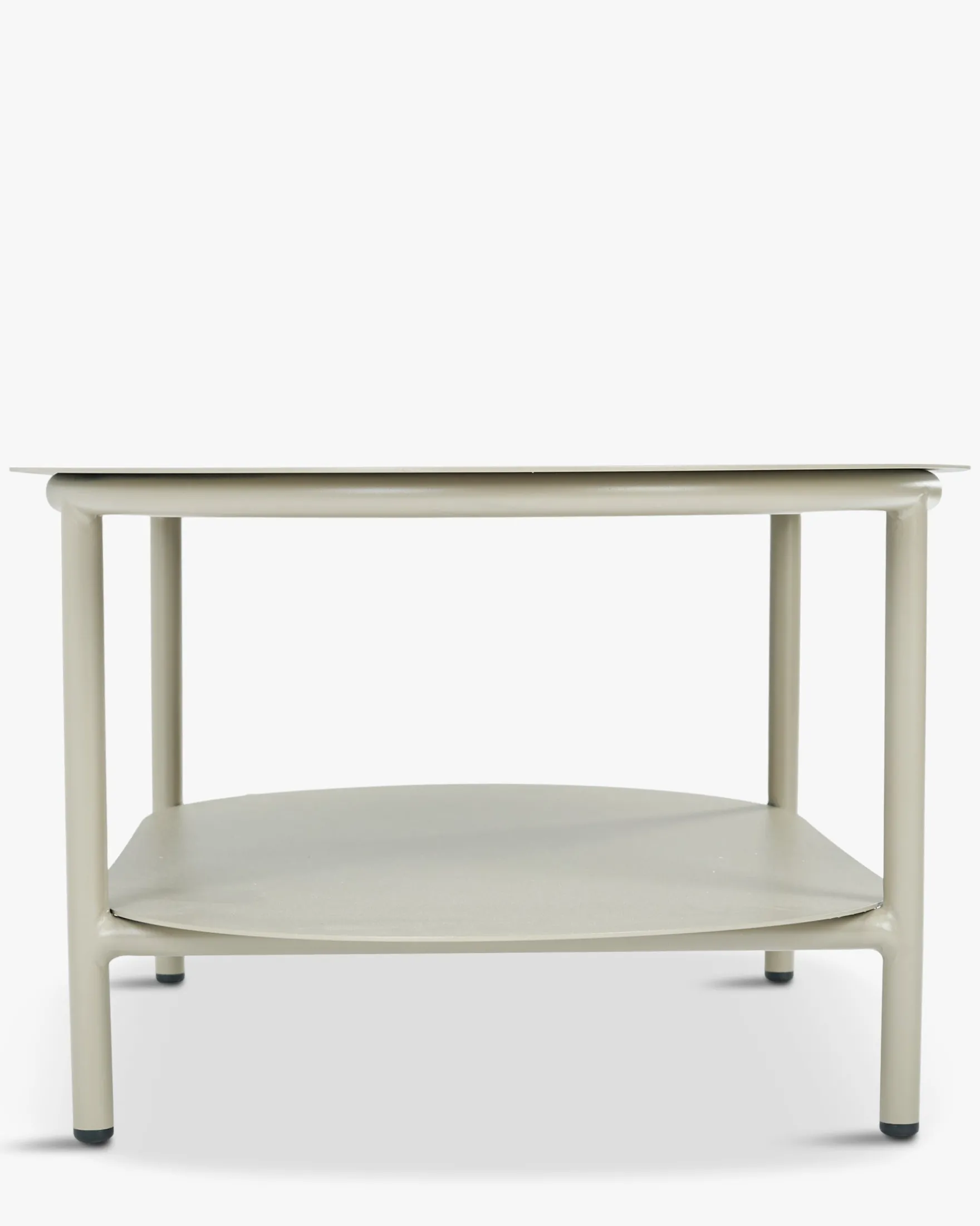 Table basse de jardin, Métal taupe waterproof, 100x60 Florentino