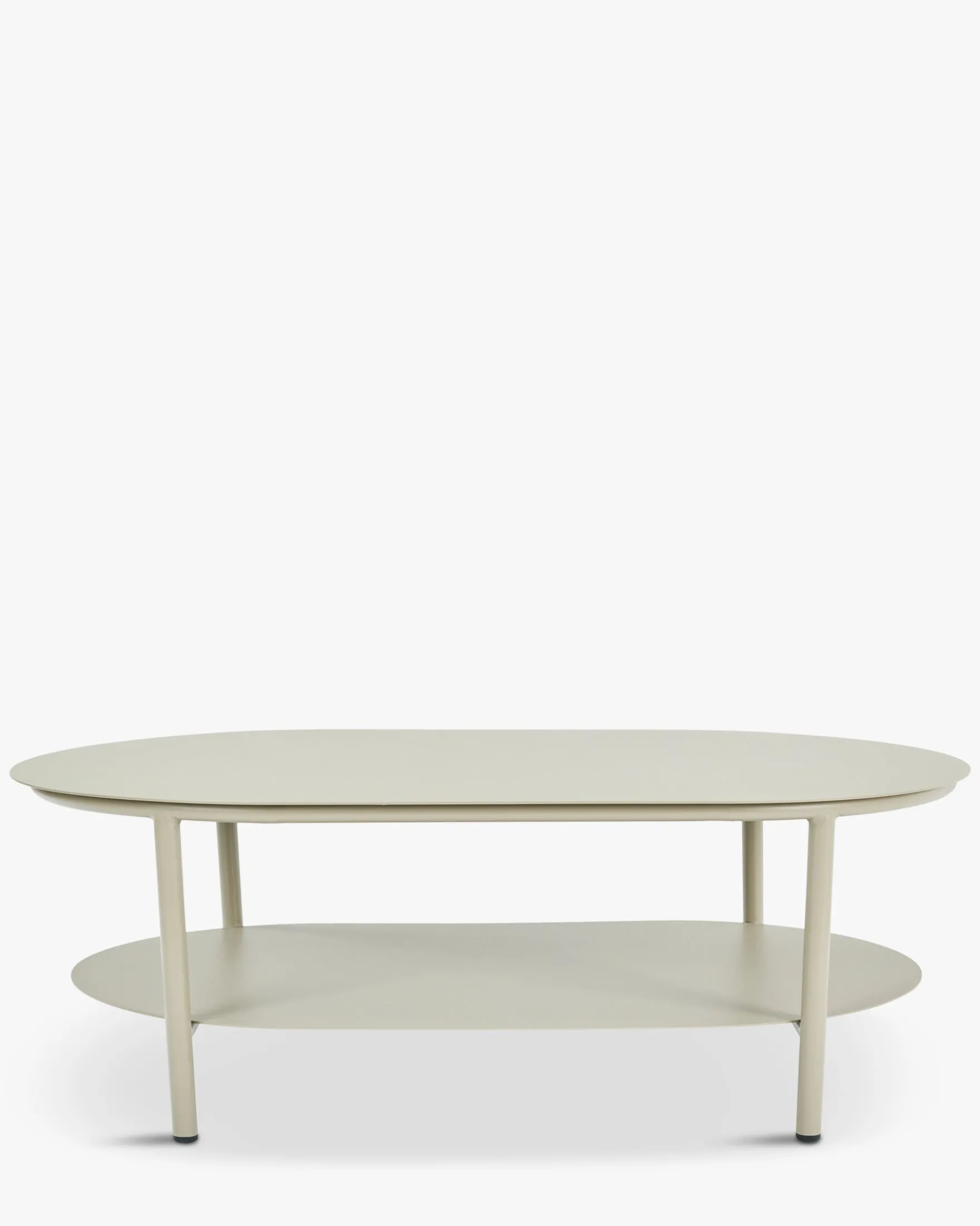 Table basse de jardin, Métal taupe waterproof, 100x60 Florentino
